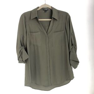 Express Button Down Top